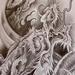 Tattoos - Dragon and Skull Original Art - 63631